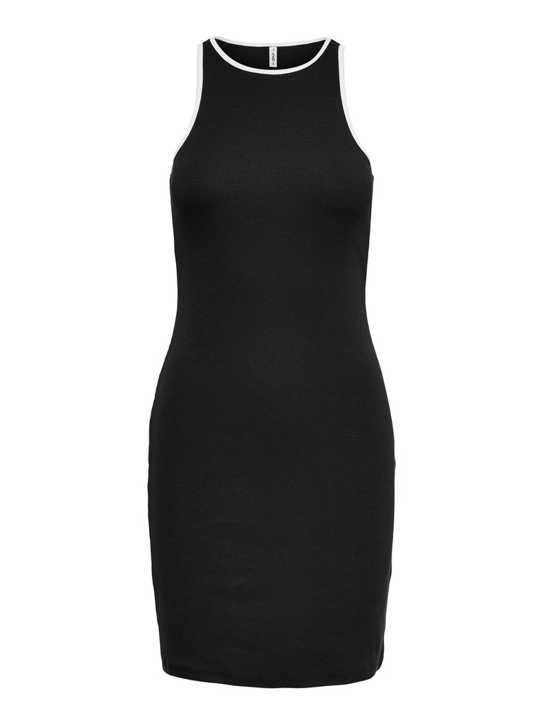 FINAL SALE - Fenja ribbed bodycon mini dress, BLACK, large