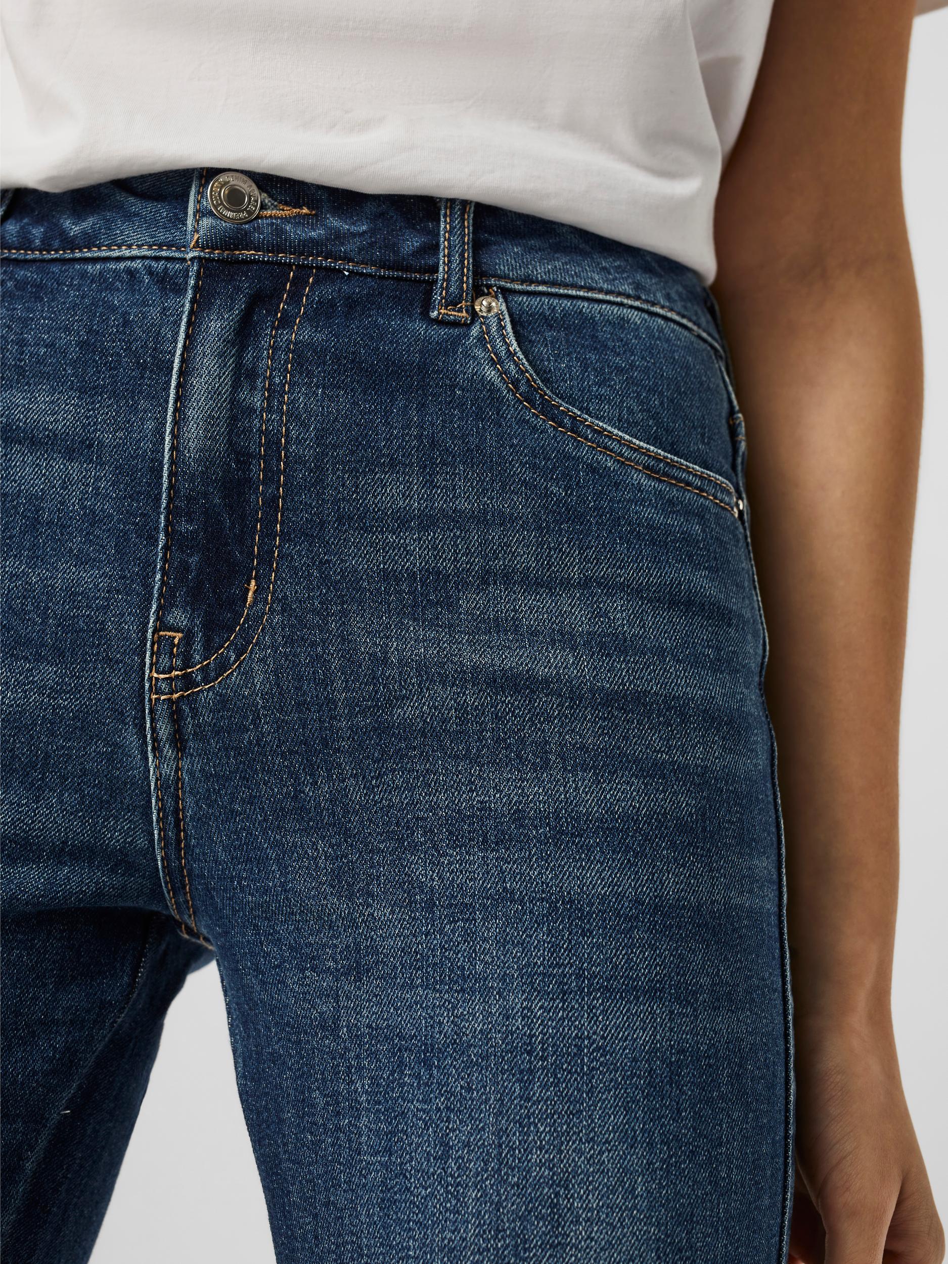 FINAL SALE - Saga high waist flare fit jeans, DARK BLEU DENIM, large