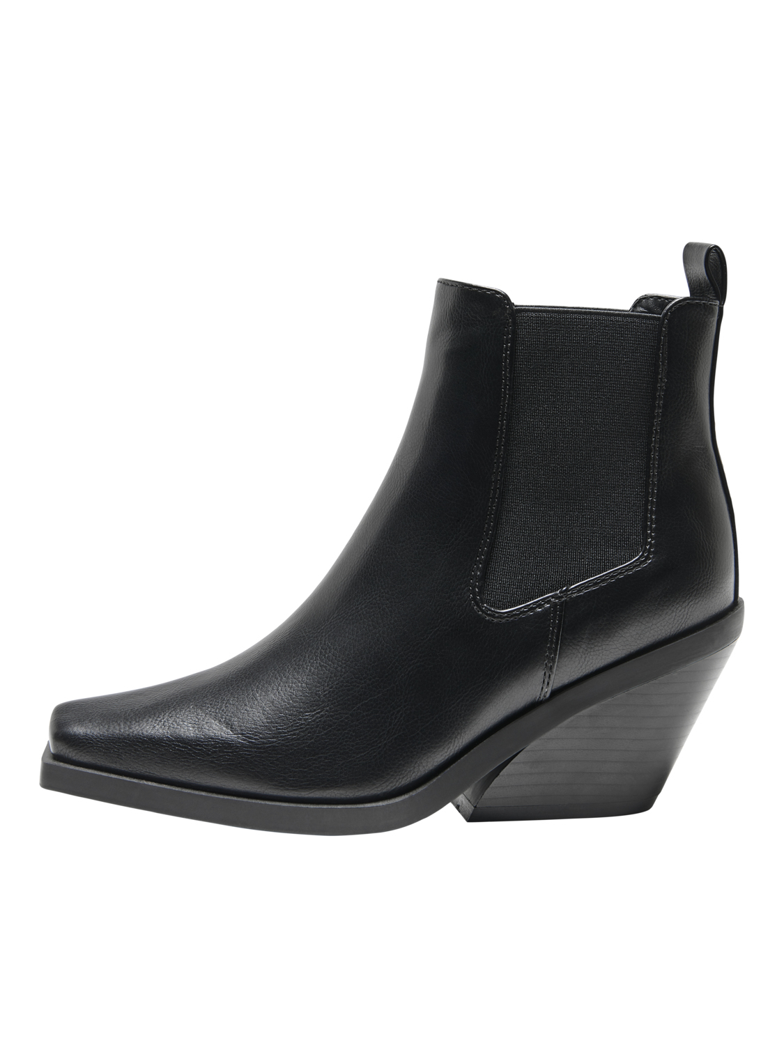 FINAL SALE- Bunny heeled ankle boots, BLACK, large