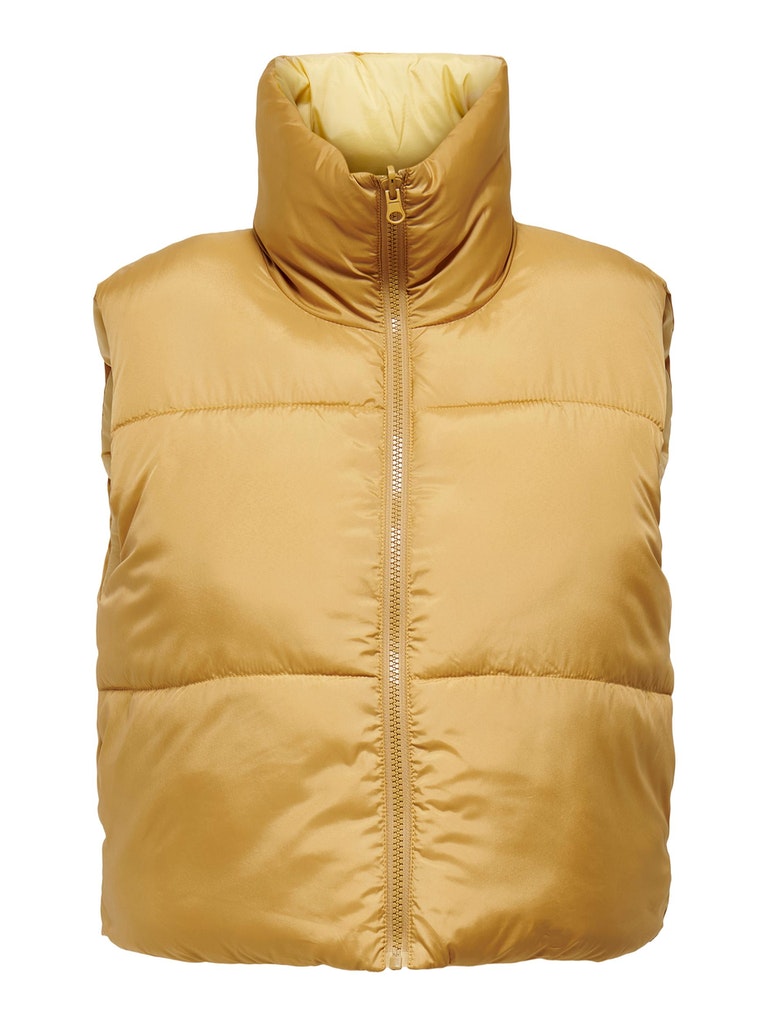 FINAL SALE - Ricky short reversible puffer jacket, HONEY MUSTARD, large