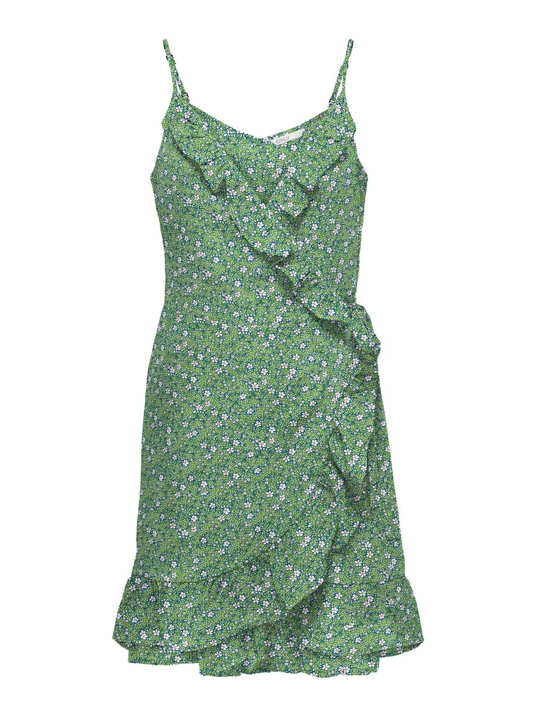 Nova ruffle wrap mini dress, FAIRWAY, large
