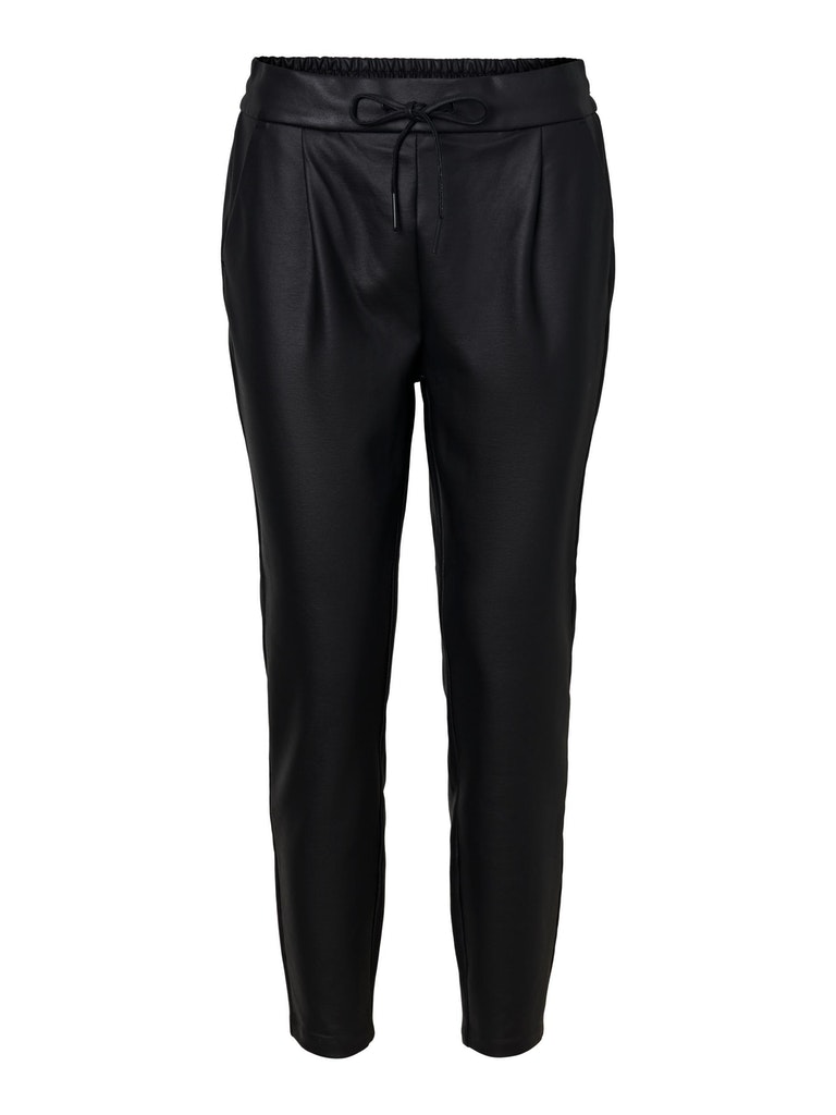 FINAL SALE- Eva faux-leather pants, BLACK, large