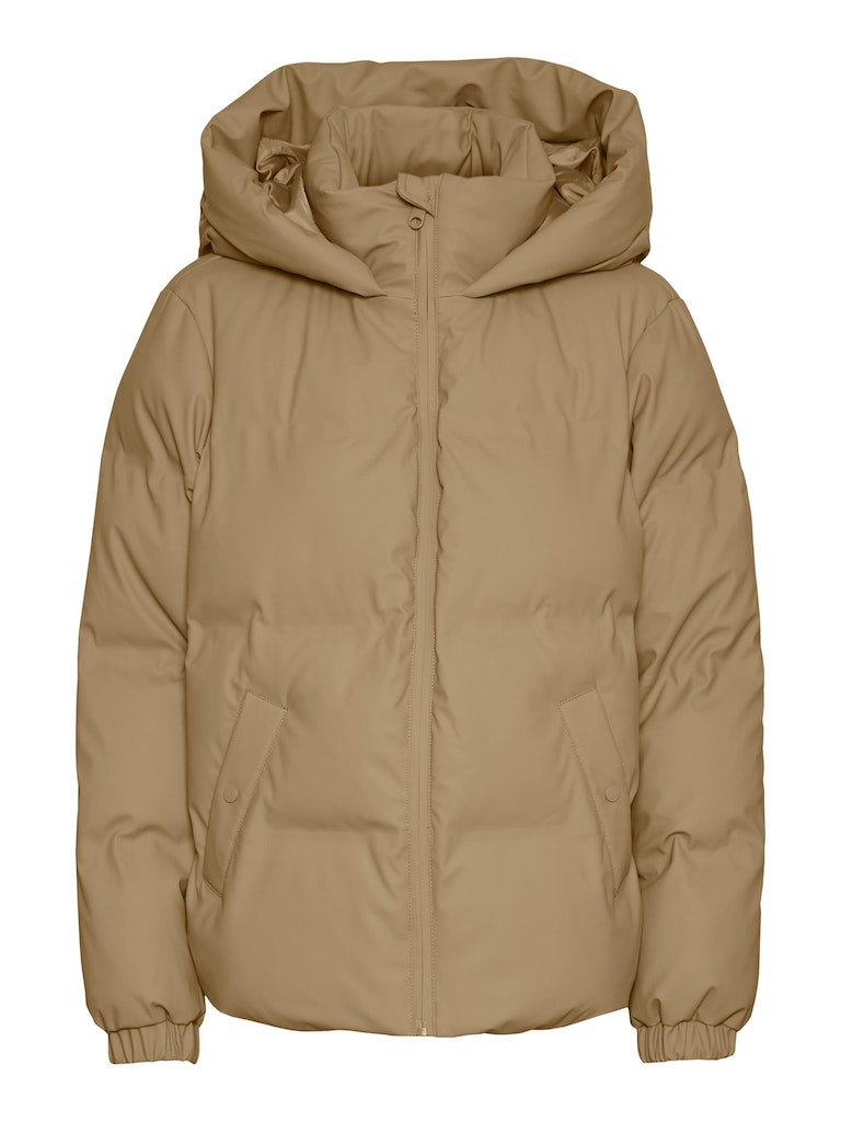 FINAL SALE- Noe short hooded puffer jacket, TIGERS EYE, large