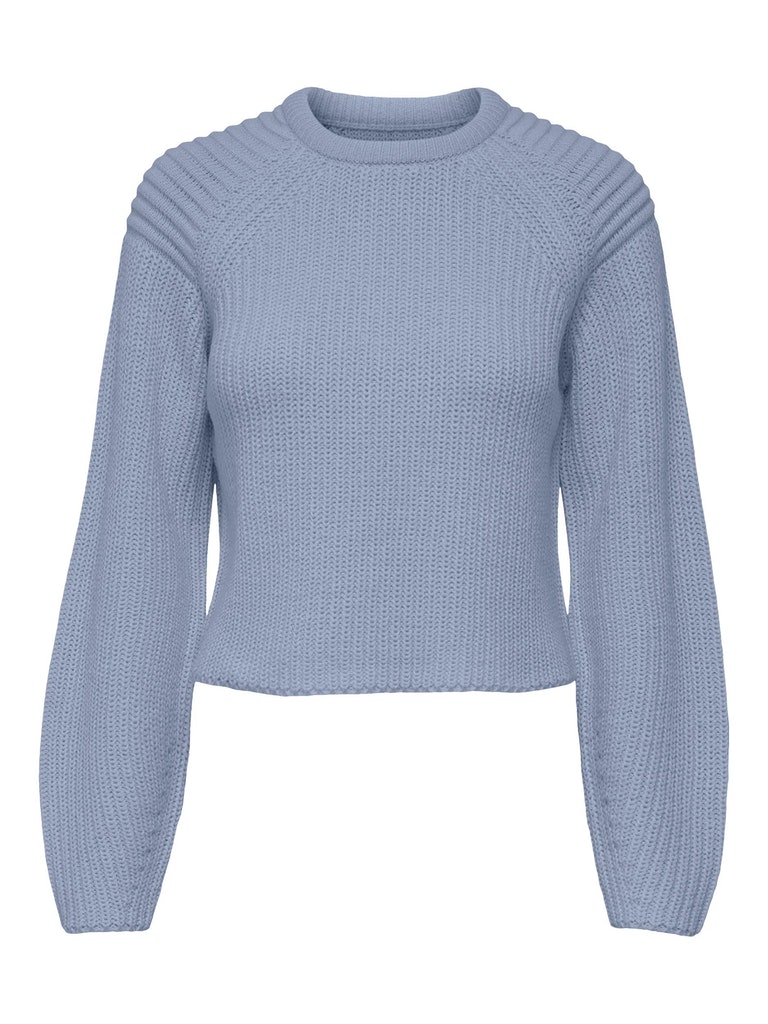 Elysia cropped knit sweater, EVENTIDE, large