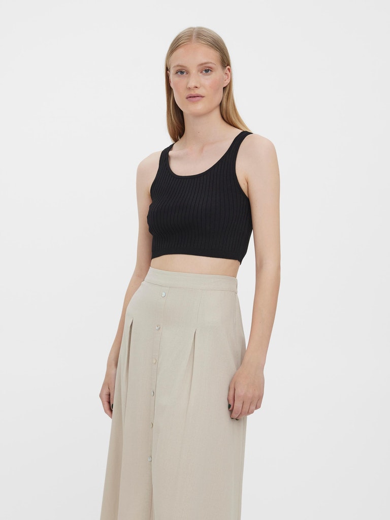 FINALE SALE- Fibly square-neck cropped cami, , large