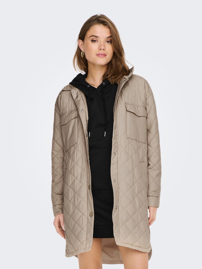 FINAL SALE- Tanzia long quilted shacket, , large