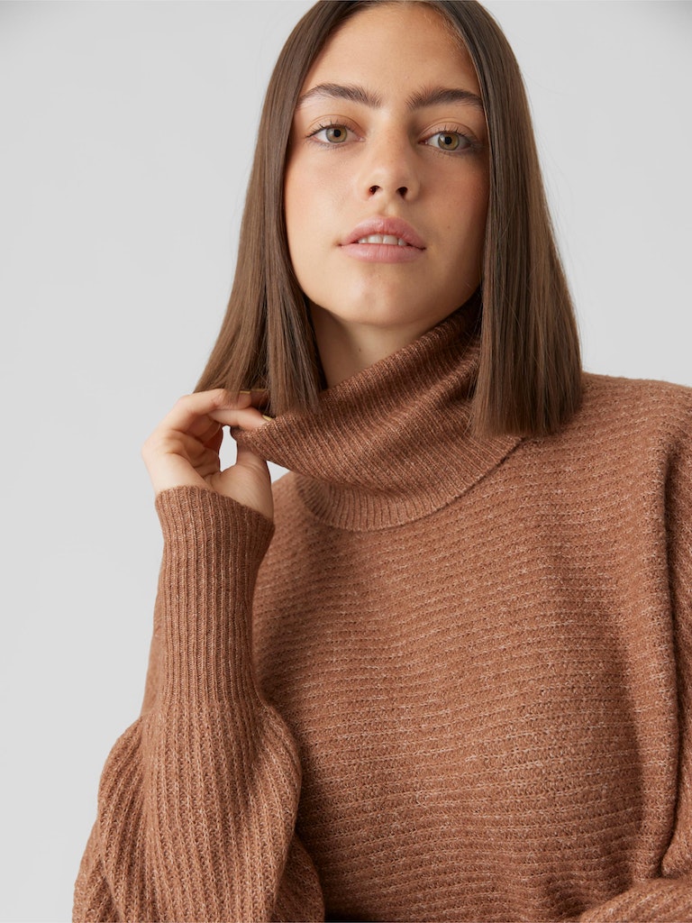 Brenda turtleneck sweater, AZTEC, large