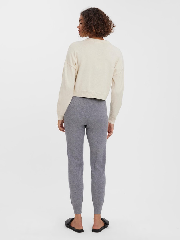 FINAL SALE- Lillie cropped loose-fit sweater, BIRCH, large