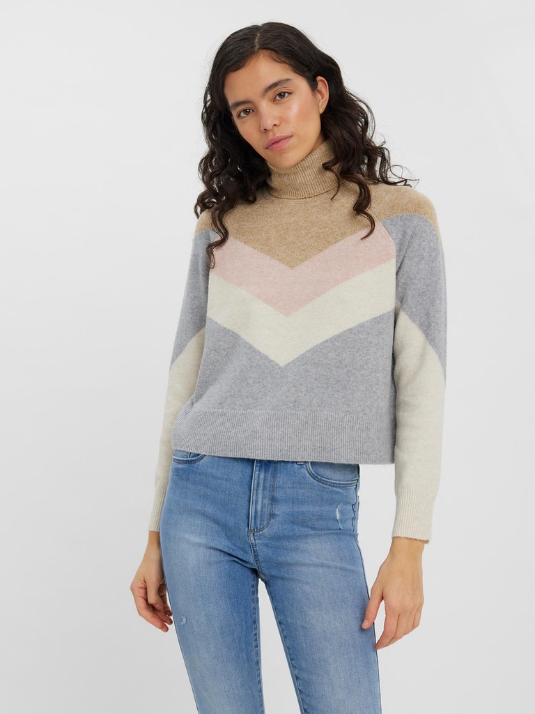 Doffy roll neck knit sweater