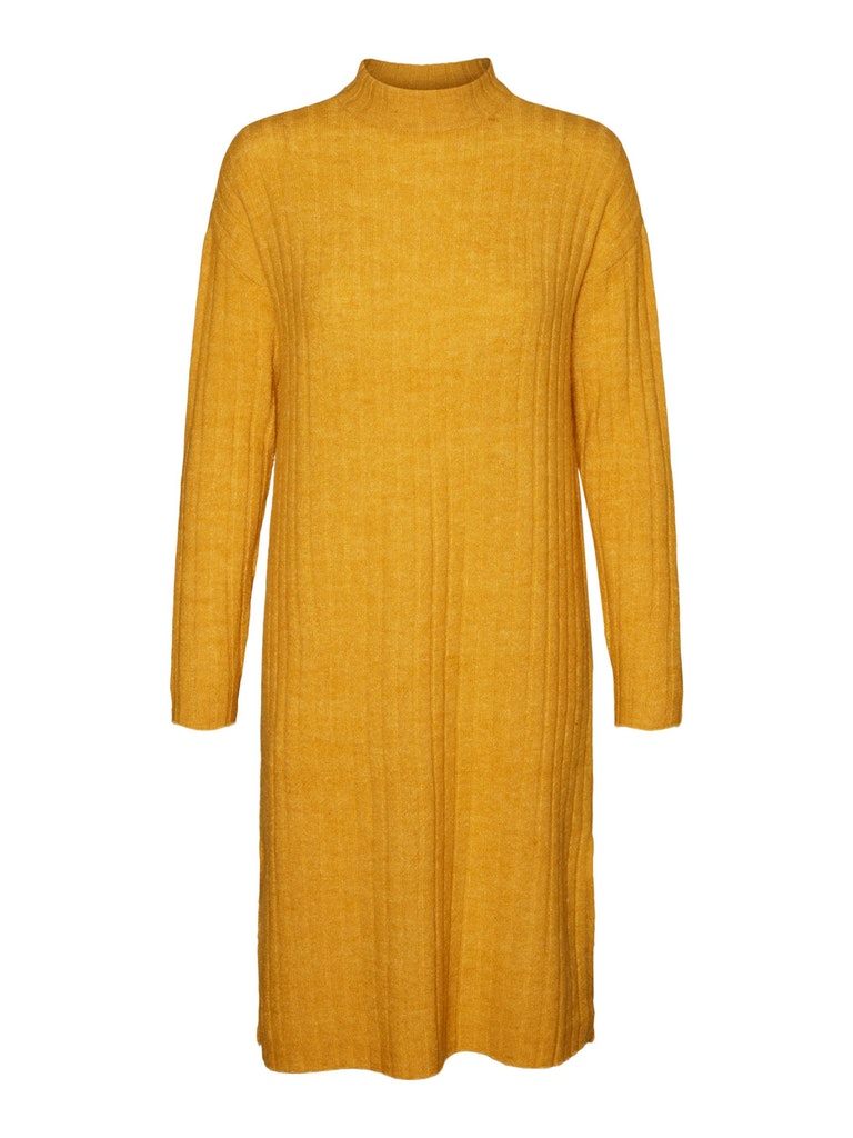 Lefile knitted midi dress, GOLDEN YELLOW, large