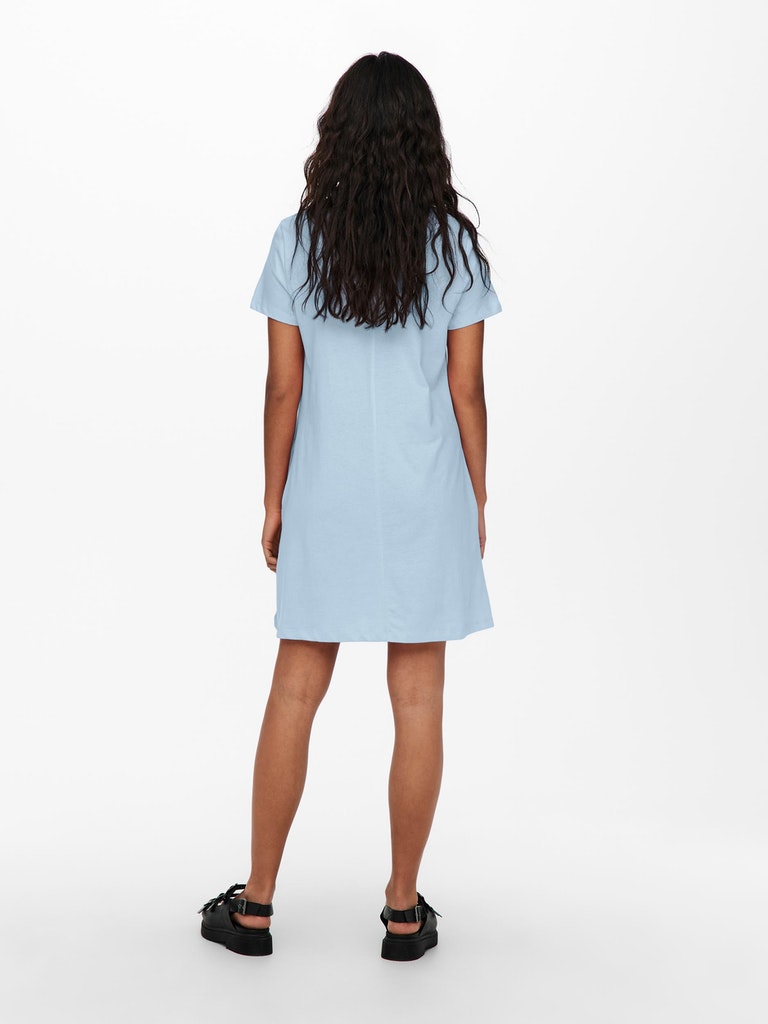 May loose fit t-shirt dress, CASHMERE BLUE, large