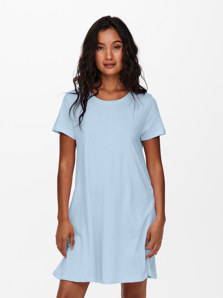 May loose fit t-shirt dress, CASHMERE BLUE, large