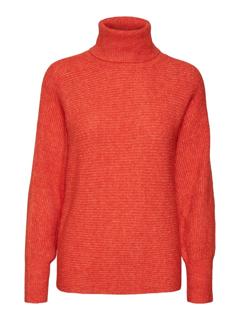 Brenda turtleneck sweater, PAPRIKA, large