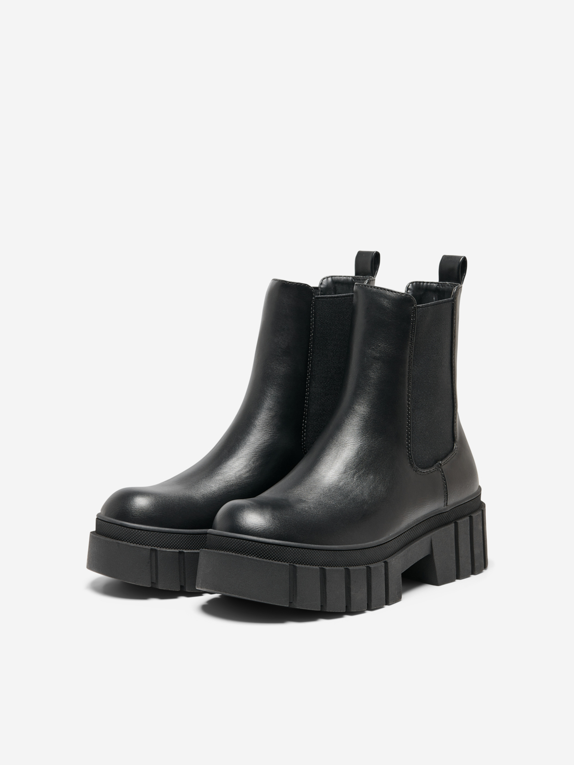 Baiza chunky-sole boots, BLACK, large