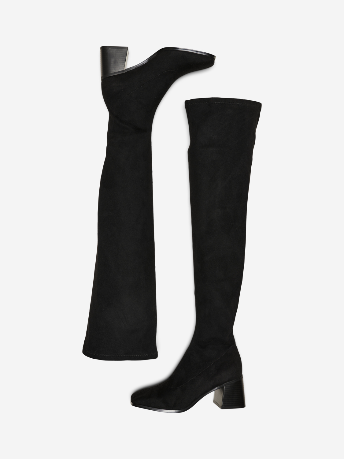Bijou knee-high boots, BLACK, large