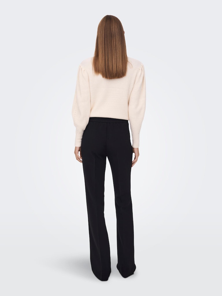 FINAL SALE- Lizzo high waist flare fit pants, BLACK, large