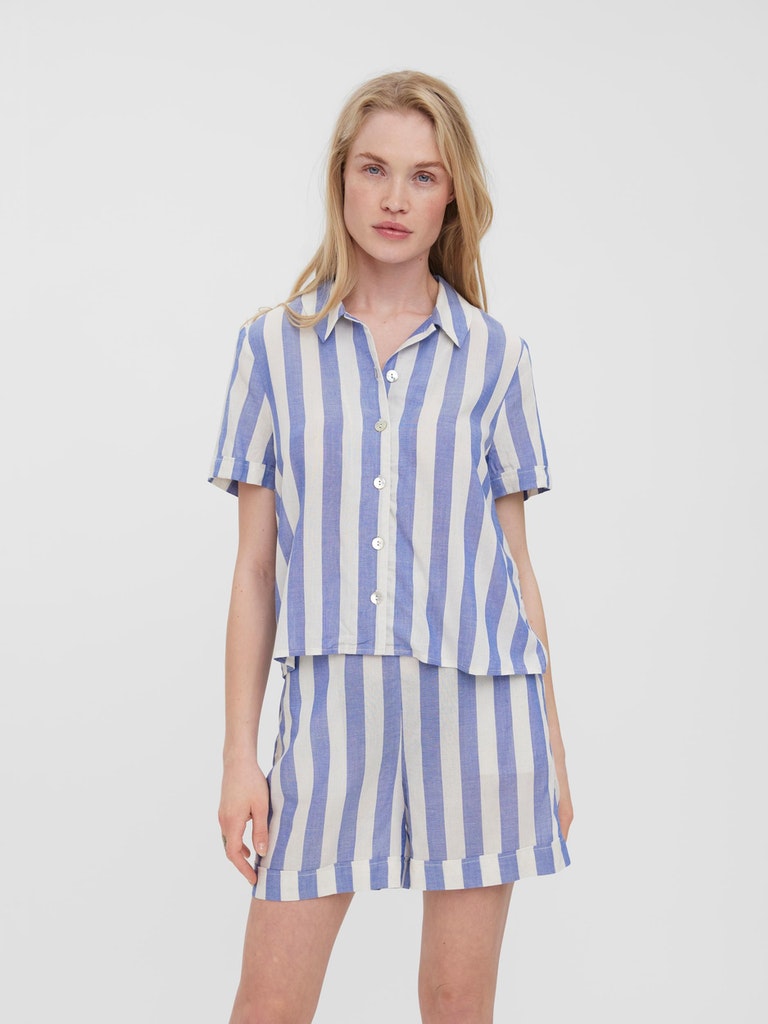 Jena half sleeves striped shirt