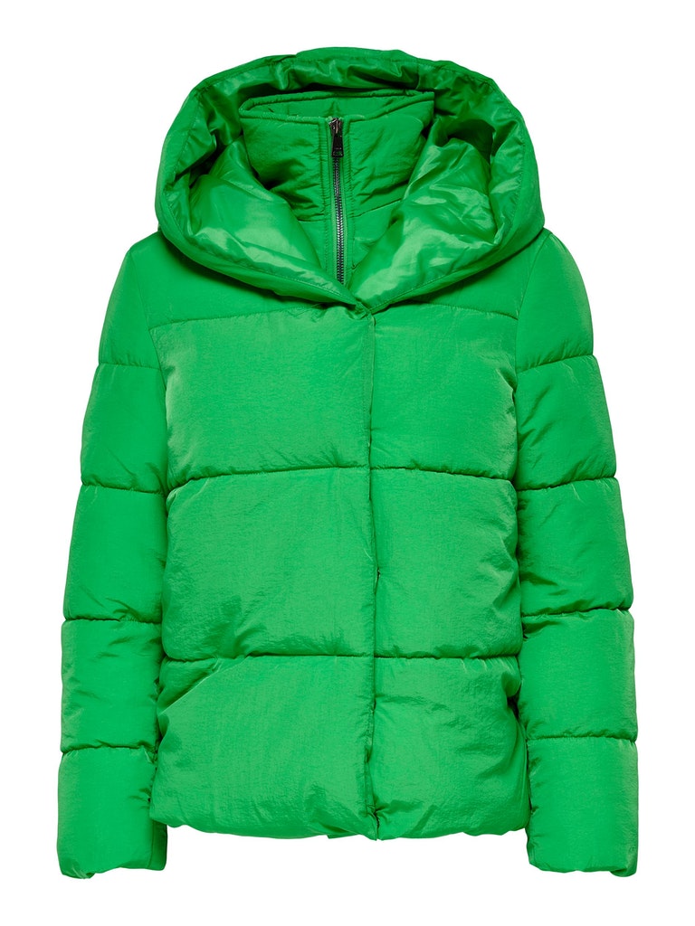 Sydney hooded puffer jacket, GREEN BEE, large