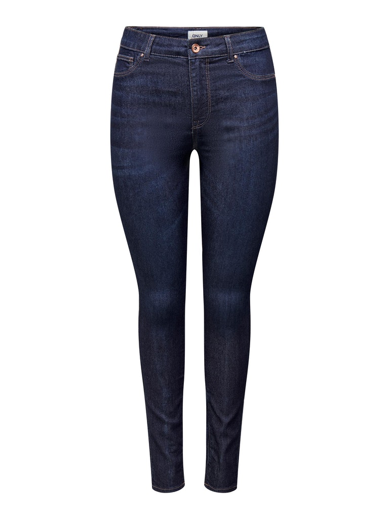 Iris high waist skinny fit jeans, DARK BLUE DENIM, large