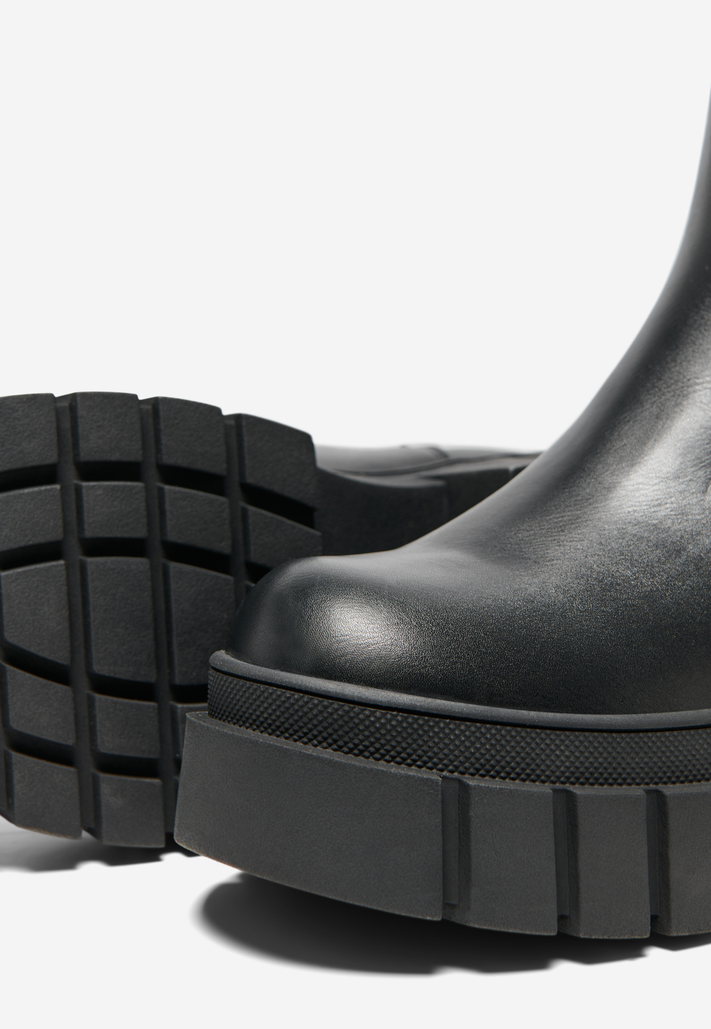 Baiza chunky-sole boots, BLACK, large