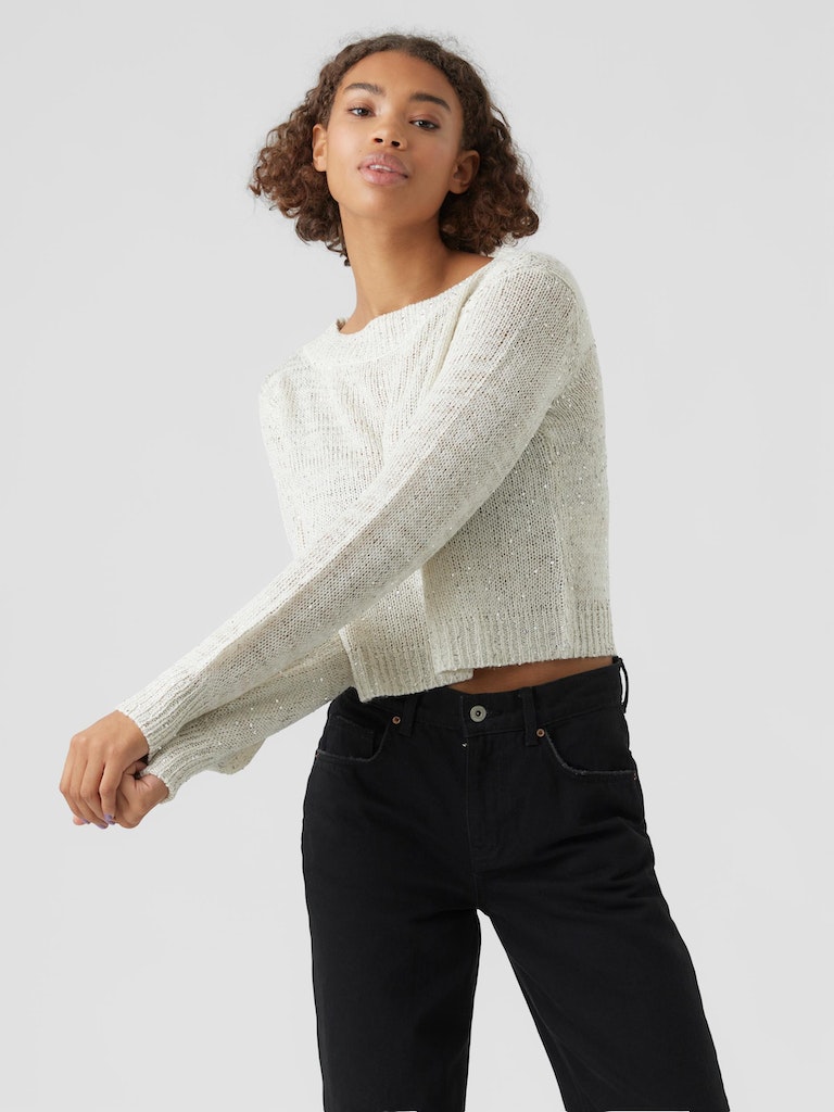 Leilani boat neck sweater, BIRCH, large
