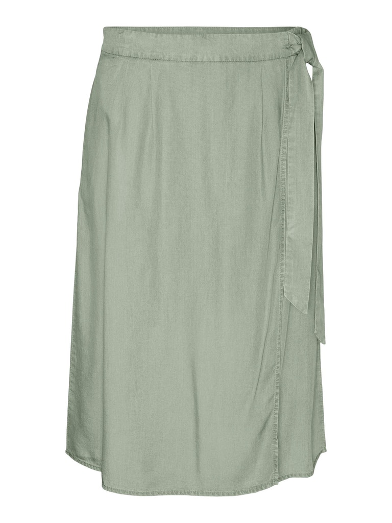 FINAL SALE- Liliana wrap midi skirt, DESERT SAGE, large