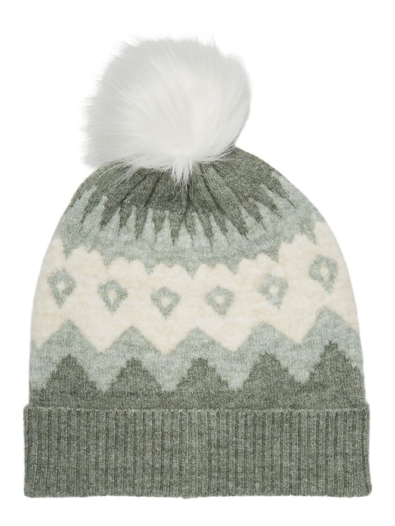 FINAL SALE- Simone wool-blend knitted beanie, LAUREL WREATH, large