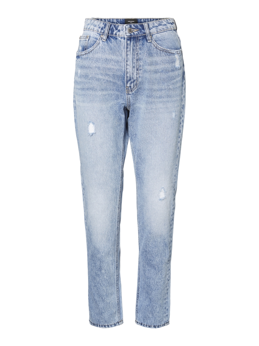 FINAL SALE - Joana high waist mom fit jeans, LIGHT BLUE DENIM, large