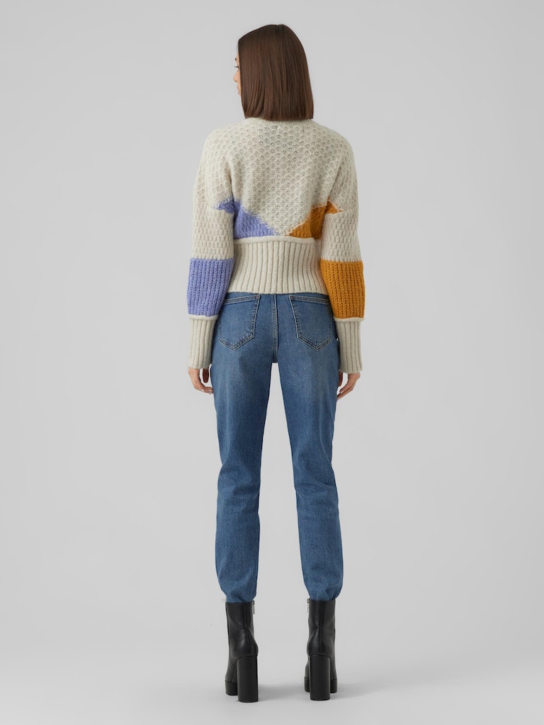 Bien colourblock pointelle sweater, BIRCH&YELLOW, large