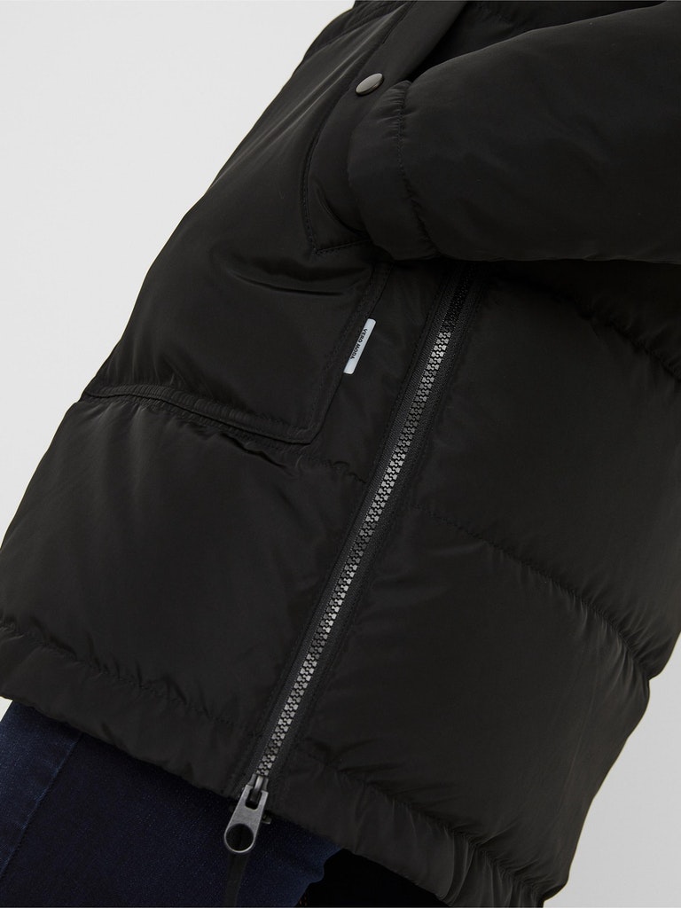 FINAL SALE - Oslo hooded puffer coat, BLACK, large