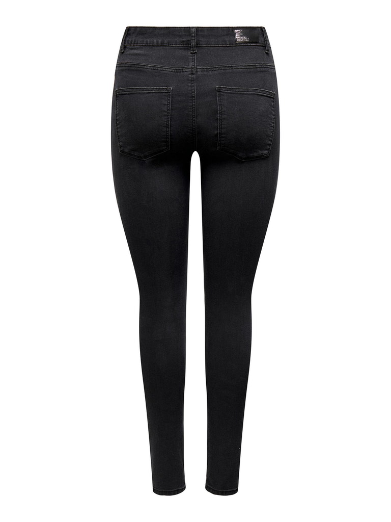 Iris high waist skinny fit jeans, WASHED BLACK, large