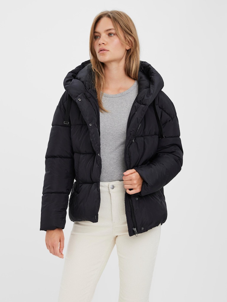 FINAL SALE- Gemma short hooded puffer jacket, , large