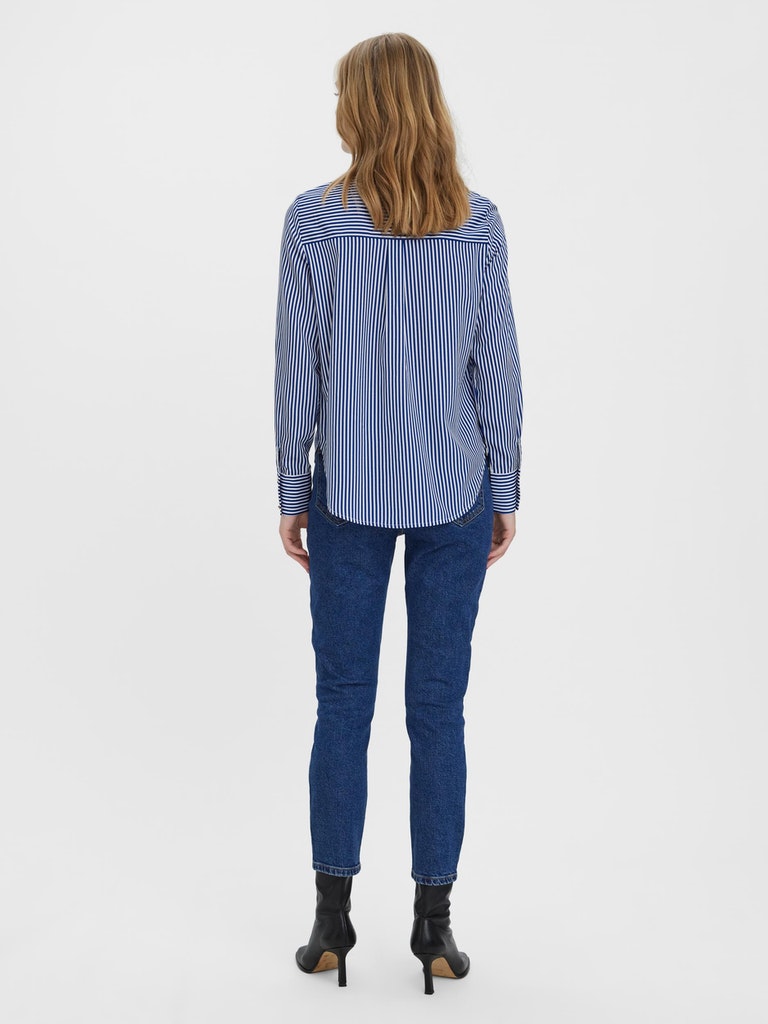 FINAL SALE - Brenda high waist straight fit jeans, Dark Blue Denim, large