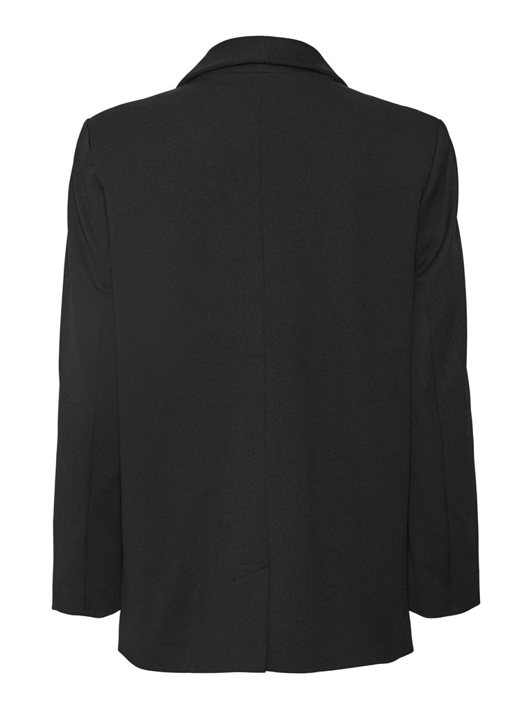 Zamira double-breasted oversized blazer, BLACK, large