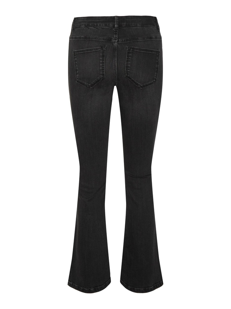 FINAL SALE - Peachy flared fit jeans, Black Denim, large