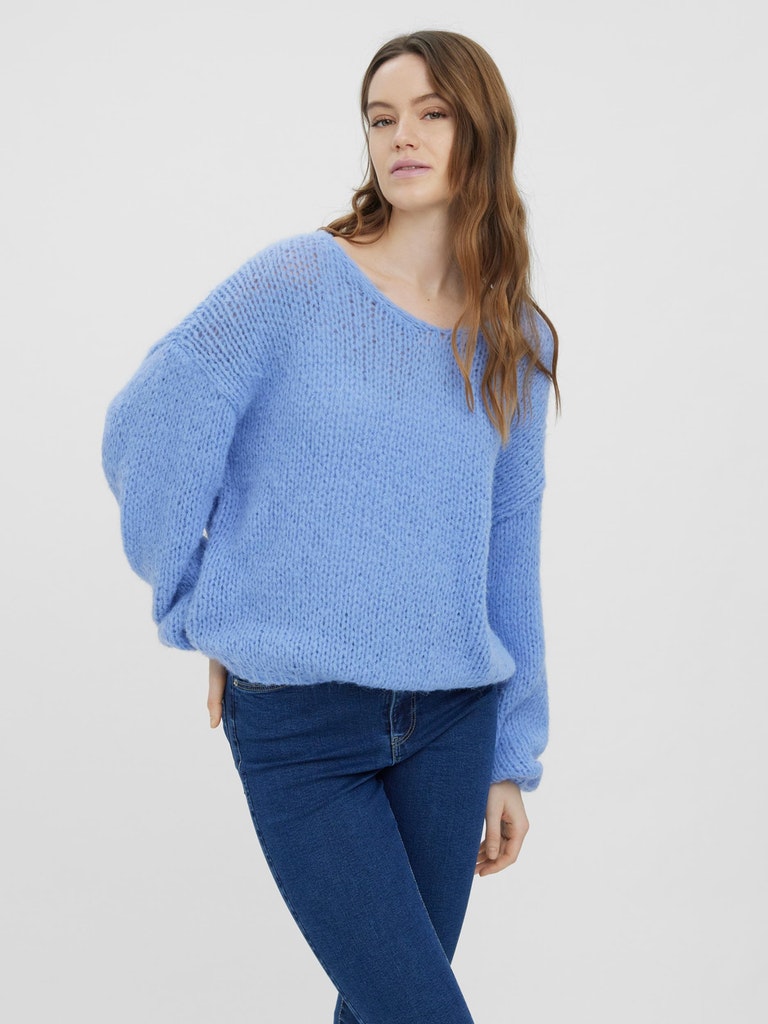 Ada loose v-neck sweater, , large