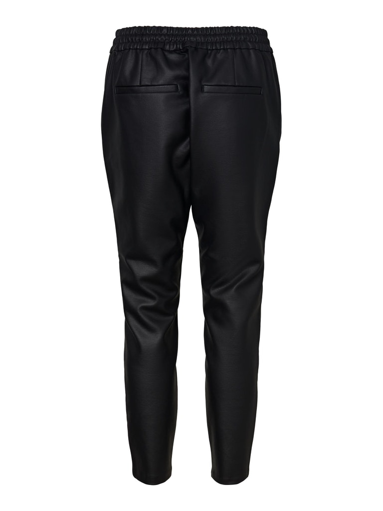 FINAL SALE- Eva faux-leather pants, BLACK, large