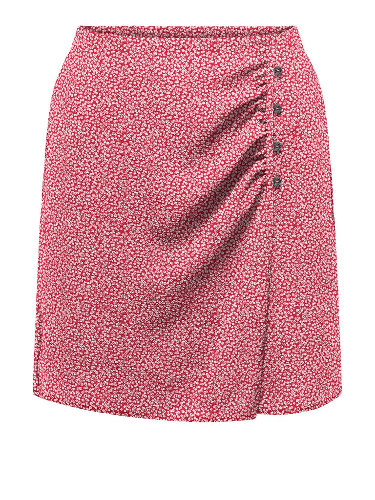 Nova wrap mini skirt, HIGH RISK RED, large