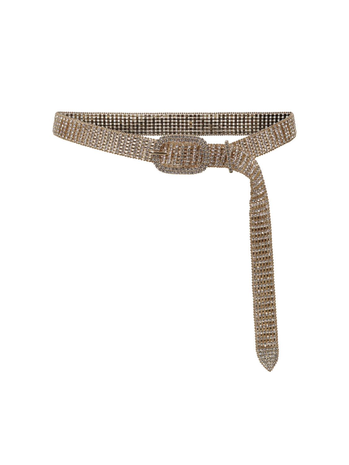 Gitta glass gem embellished belt, GOLD COLOUR, large