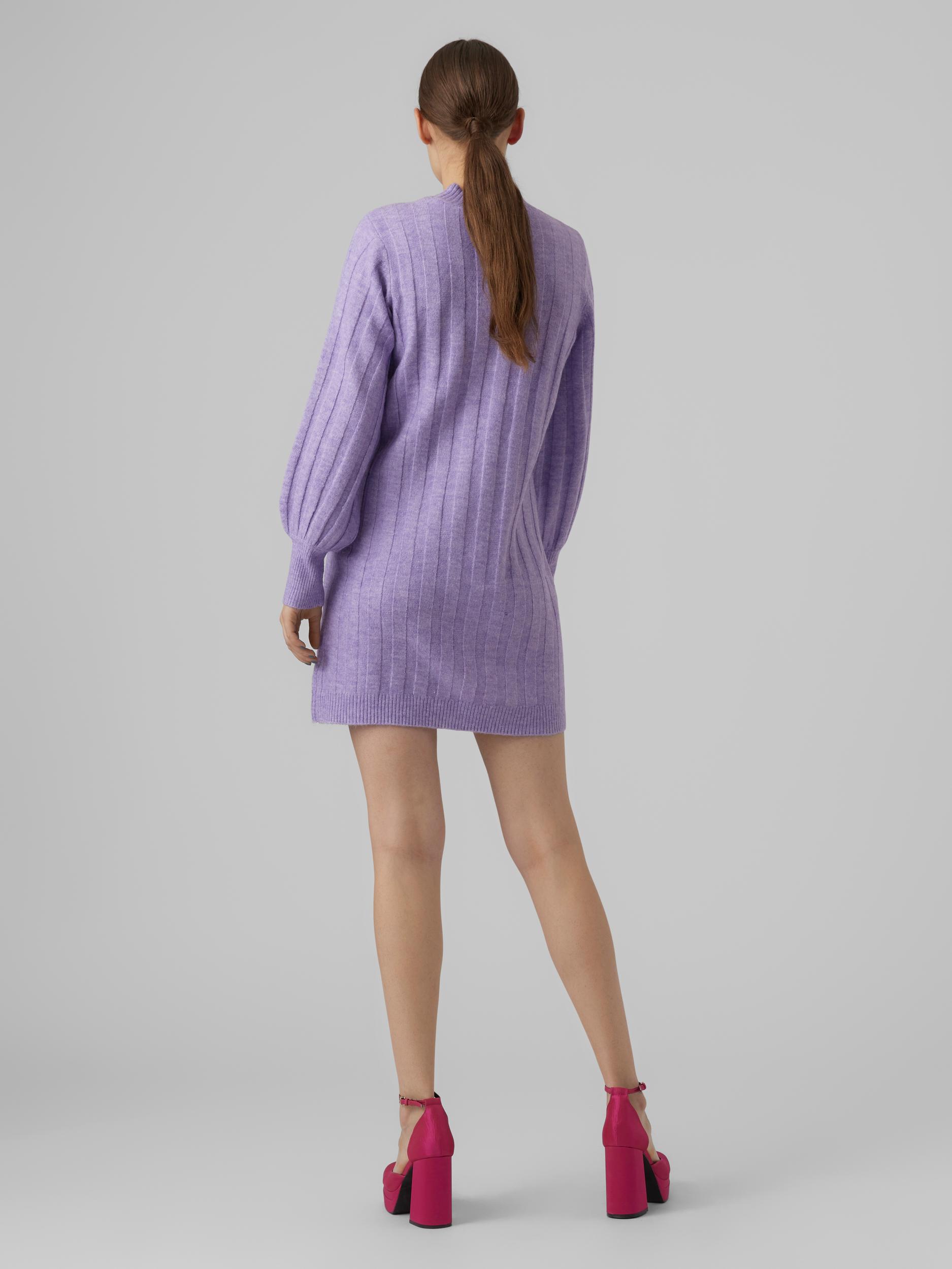 FINAL SALE- Alanis short knitted dress, VIOLA, large