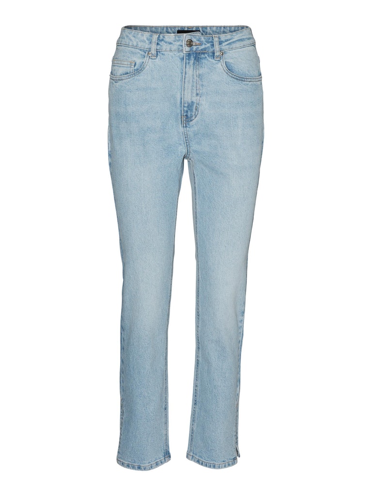 Ellie high waist straight fit jeans, LIGHT BLUE DENIM, large