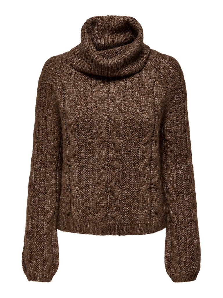 FINAL SALE- Chunky cable knit sweater, POTTING SOIL, large