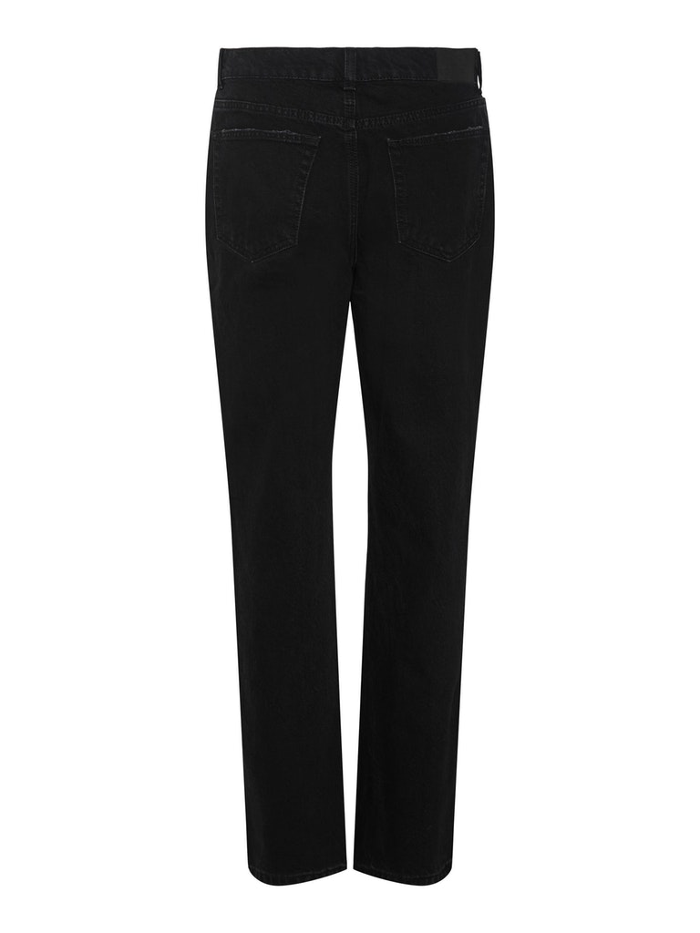 FINAL SALE - Sky loose straight fit jeans, Black Denim, large