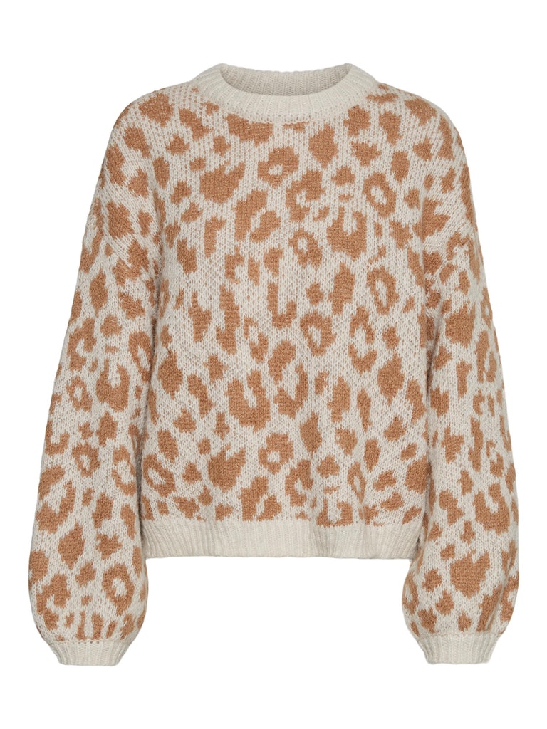 FINAL SALE- Zelma leopard knit, BIRCH, large