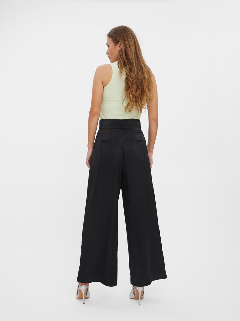 Milena wide pants, BLACK, large
