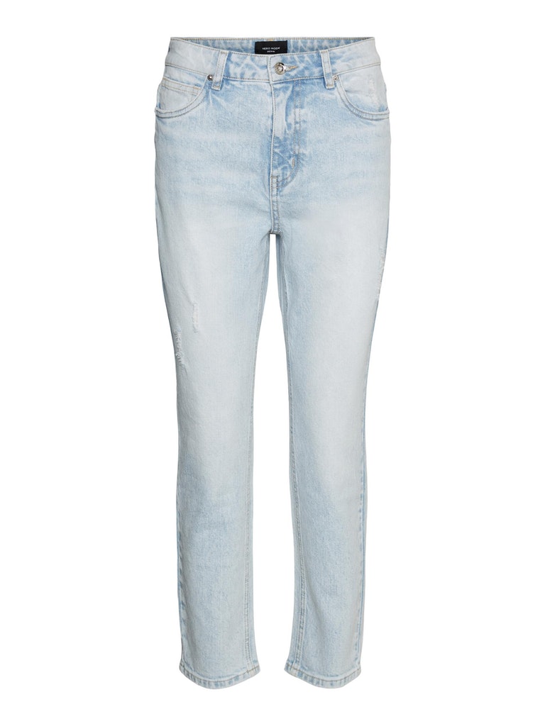 FINAL SALE - Brenda high waist straight fit jeans, LIGHT BLUE DENIM, large