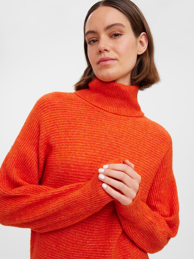 Brenda turtleneck sweater, PAPRIKA, large