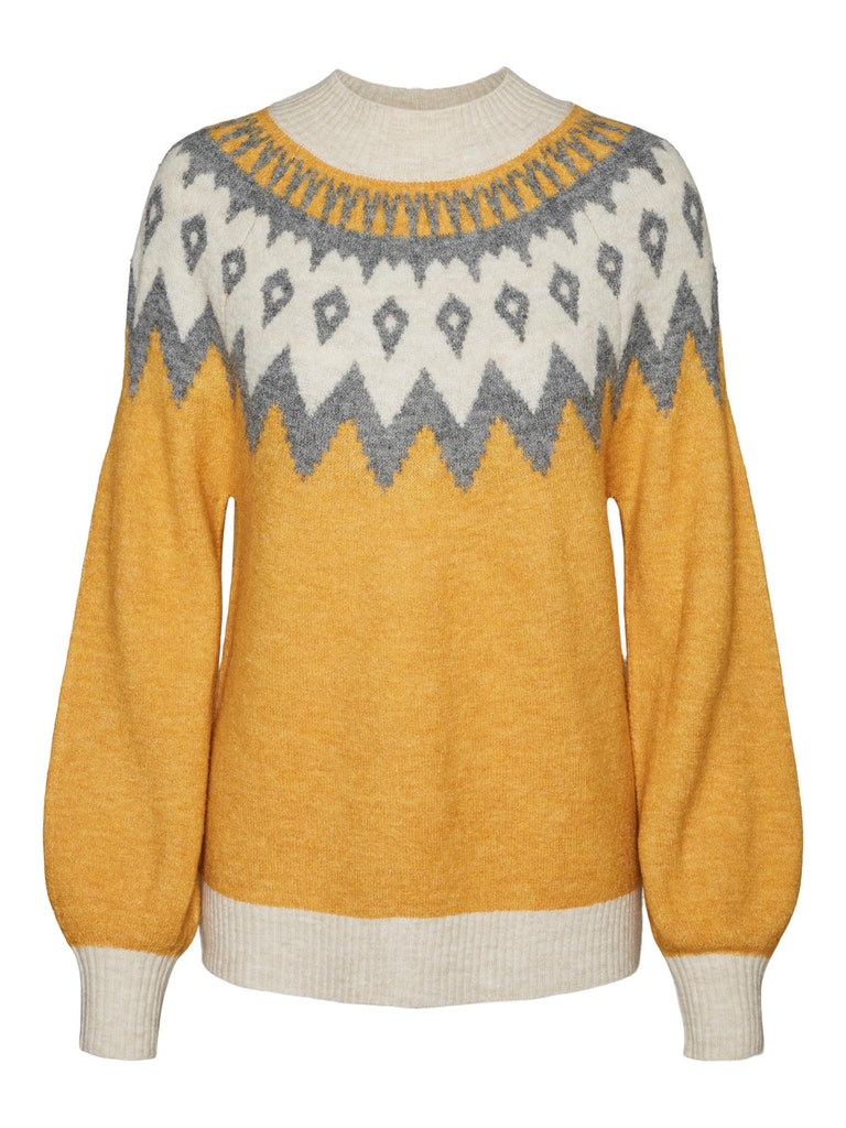 Simone nordic sweater, GOLDEN YELLOW, large