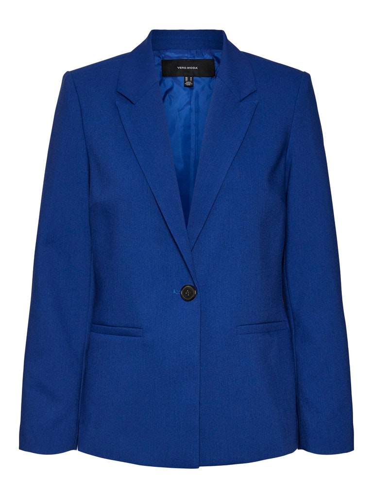 Sandy single-button slim fit blazer, SODALITE BLUE, large