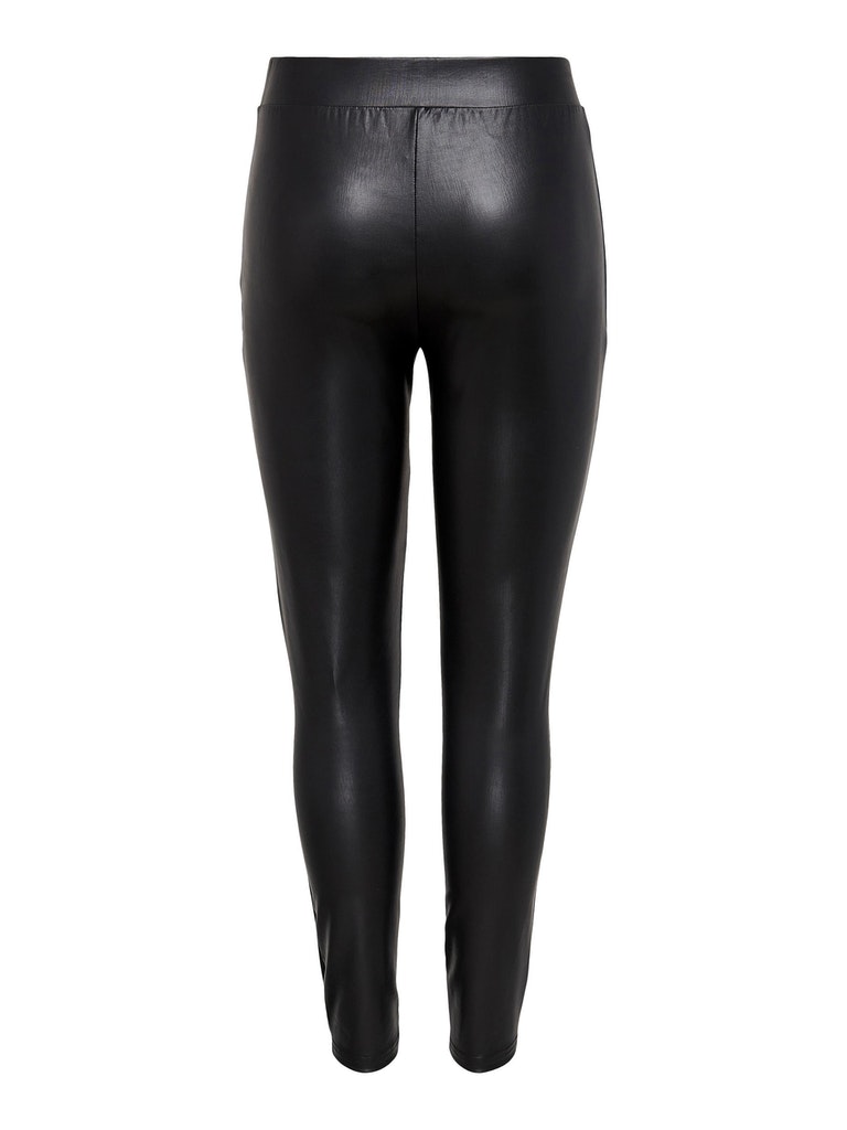 FINAL SALE-Cool faux leather leggings, BLACK, large